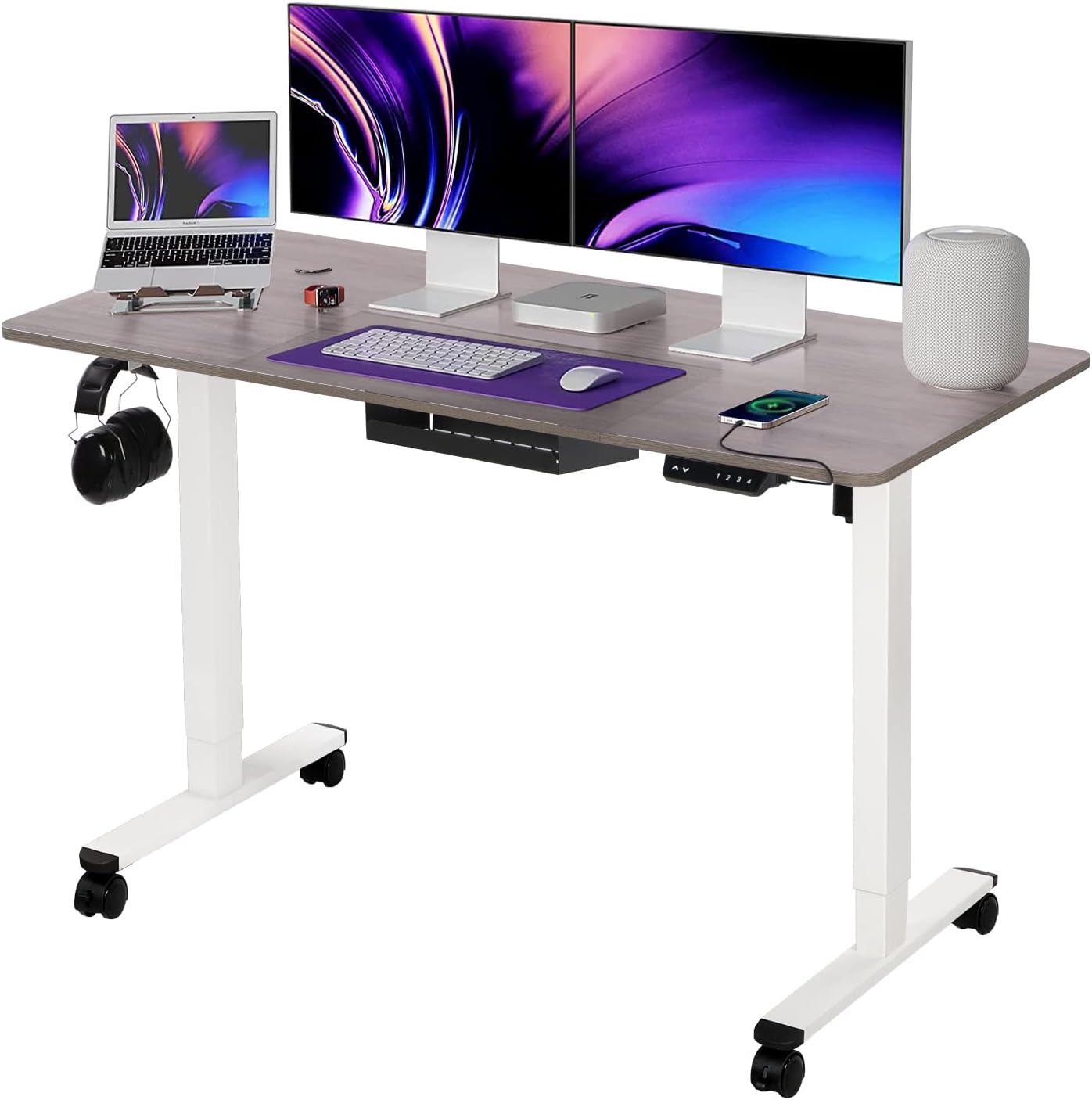 Hello5ive Electric Standing Desk 140 x 70 cm, Height Adjustable Stand