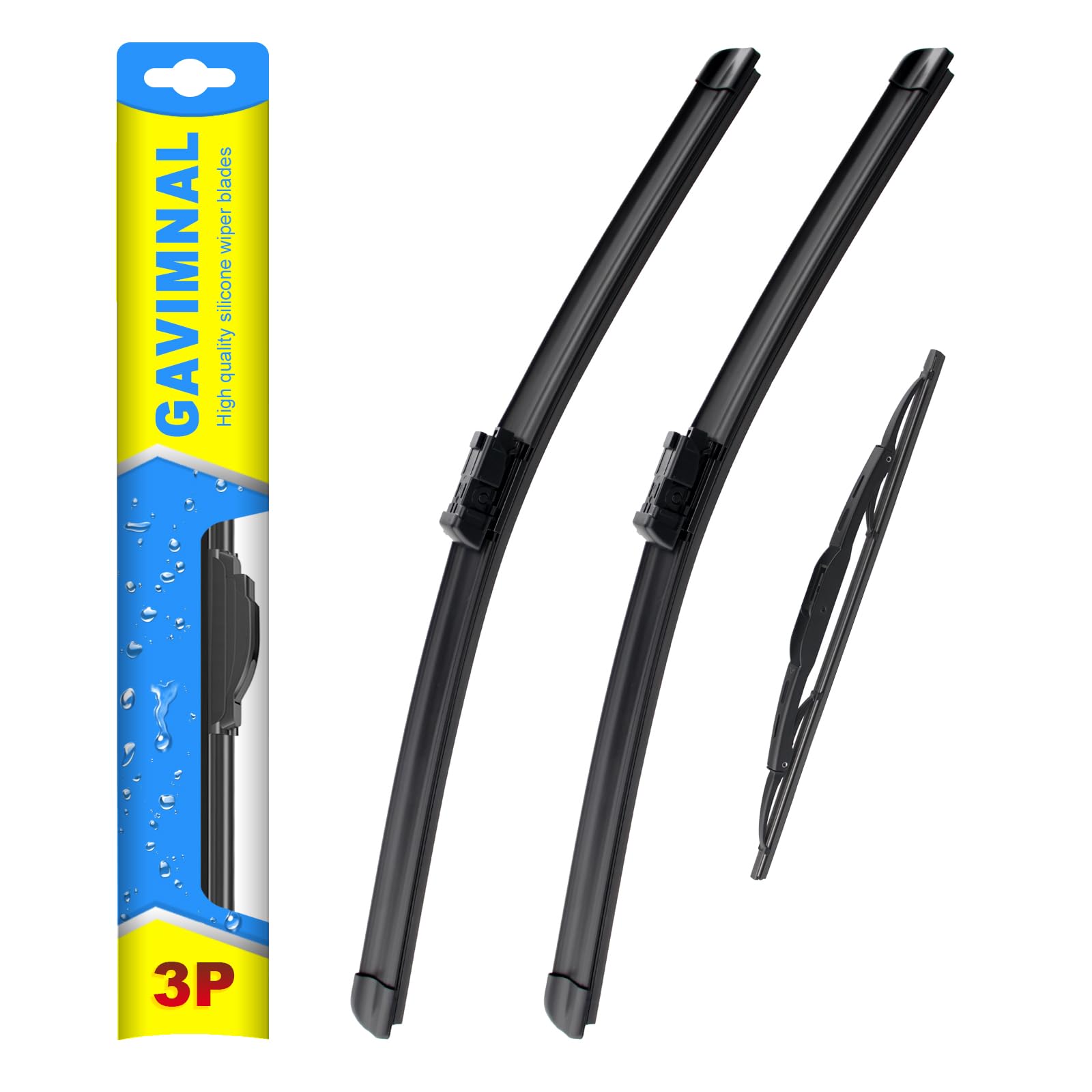 Gavimnal Silicone 24+17+13 Wiper Blades for Equinox 2010-2017