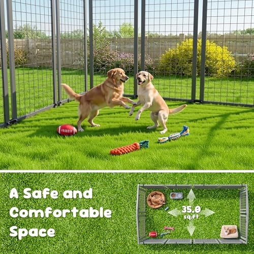Ironovacage 8x4x6 ft Outdoor Dog Kennel, Collapsible Dog Pen for Large Dogs — view 4