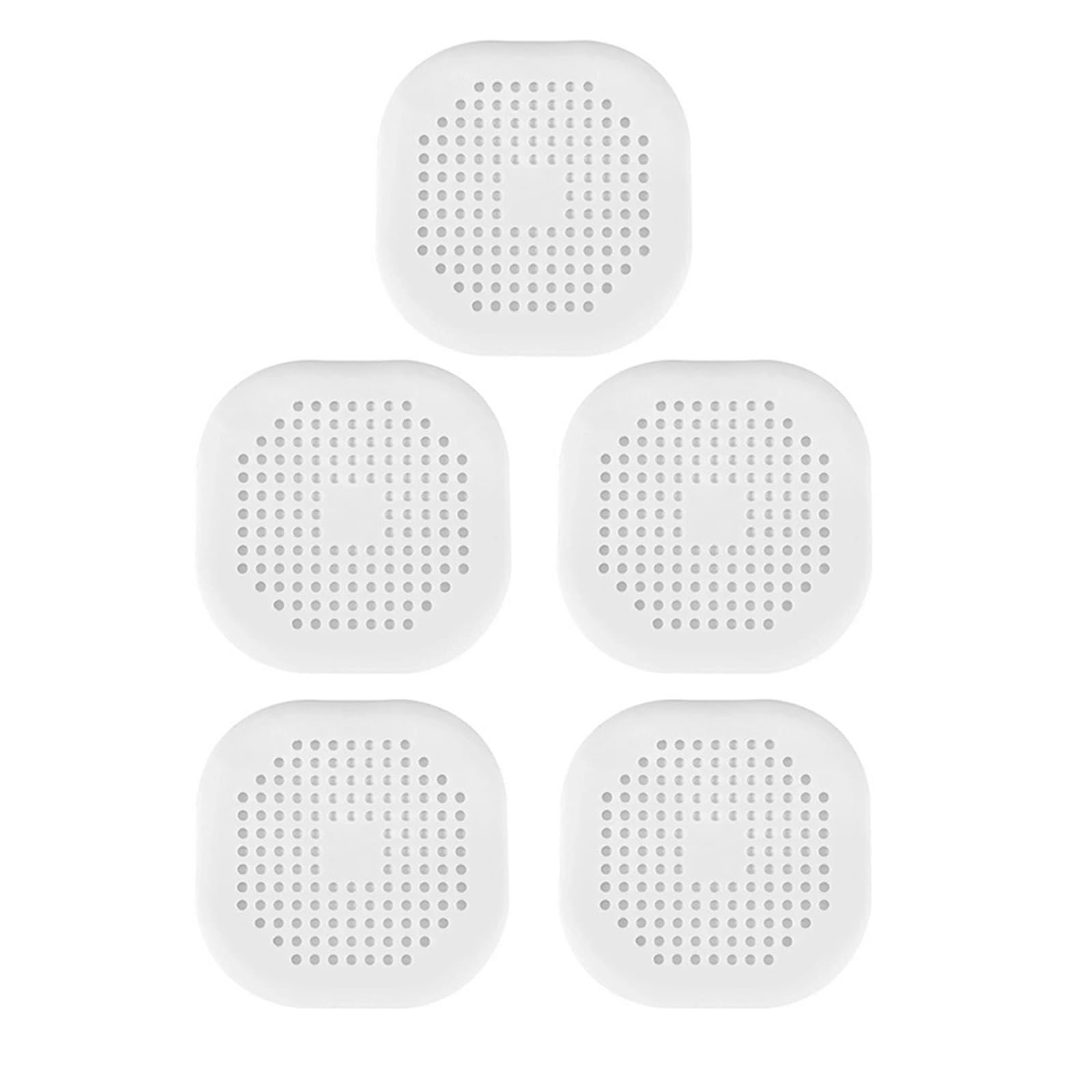 Passoire de cuisine et filtre de douche anti-odeur blanc 5 pièces