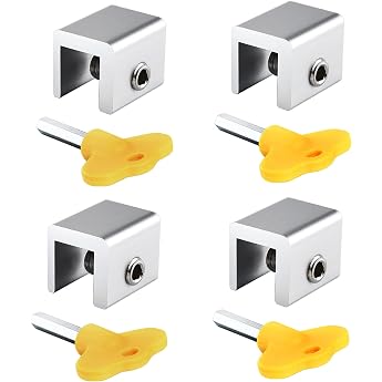 DY.2ten Window Locks, Safety Locks, Set of 4, Door Window Lock, Auxiliary Lock, Screen Door Stopper, Security Sash, Child Safety, Pets, Prank Prevention, Finger Scissors, Fall Protection, Baby Guard, Wind Lock, Hex Key Included