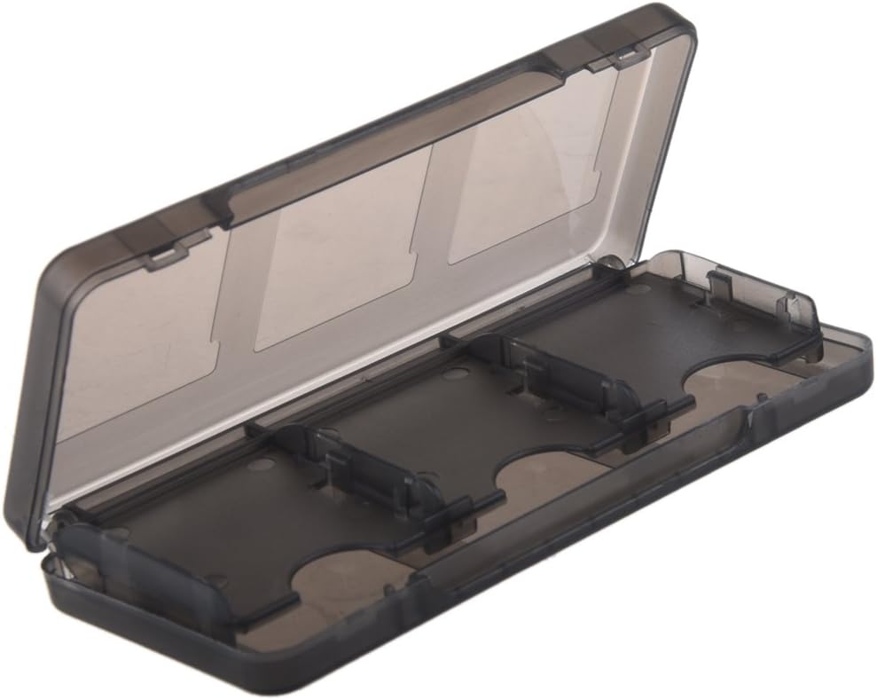 SODIAL(R) 6 in 1 Black Game Case Holder Cartridge Box For Nintendo DS Lite DSi XL LL
