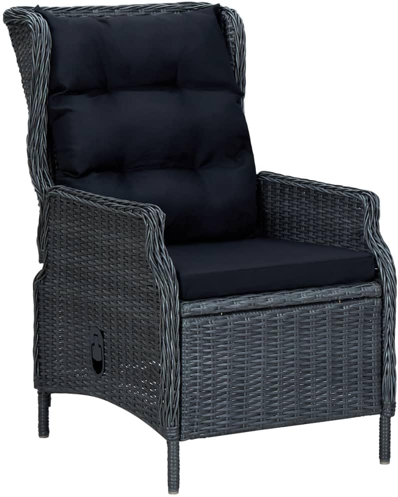 5 Piece Patio Dining Set,Outdoor Table Chairs,Patio Chairs,Outdoor Furniture,Conversation Furniture,Rattan furniturePerfect for Patio, Garden, Porch,Family Room,Sitting Area, Dark Gray