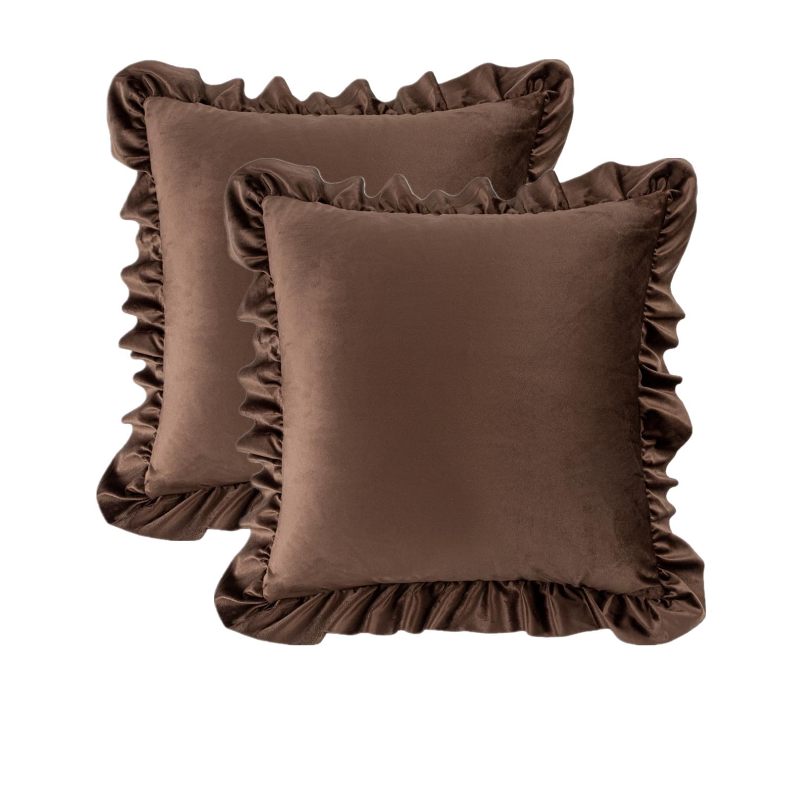 Housse de coussin en velours chic de qualité supérieure MOJUN 45 cm