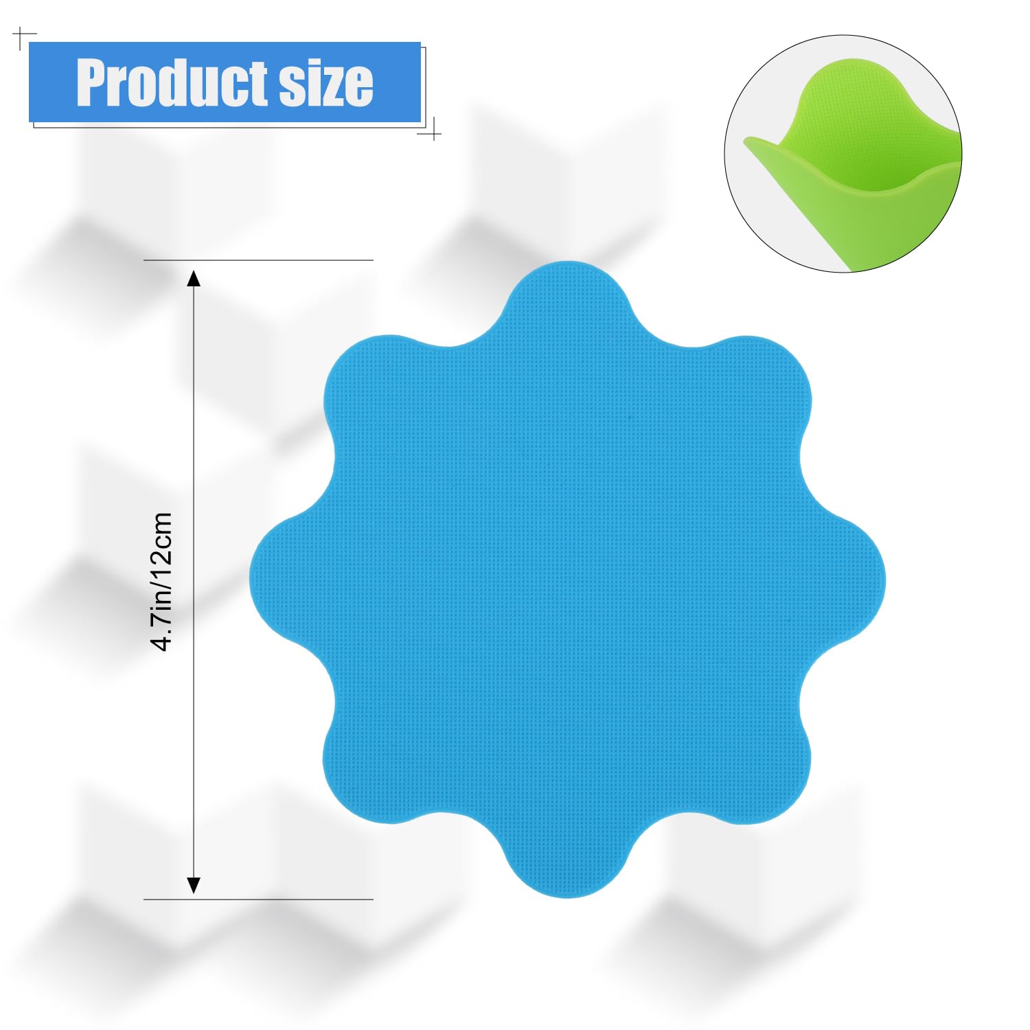 4pcs Jar Opener Pads, Silicone Rubber Jar Opener Grippers Pads Multifunctional Jar Opener Gripper Pad for Elderly Children Women Weak Hands(Light Blue, Dark Green, Pink, Cyan)