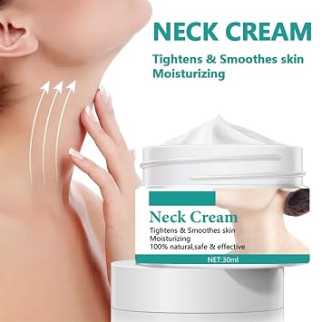 Firming & Tightening Neck Cream Powerful Anti-Aging Formula for Neck Wrinkles, Fine Lines | Nourishing Moisturizer with Organic Aloe Vera, Coconut Oil & Retinol | Suitable for All Skin Types