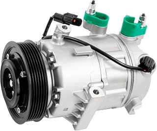 Air Conditioner AC Compressor with Clutch Compatible with Elantra, Elantra GT, Forte, Forte Koup, Forte5, Soul, Soul EV 2014 2015 2016, Pre-filled with Oil