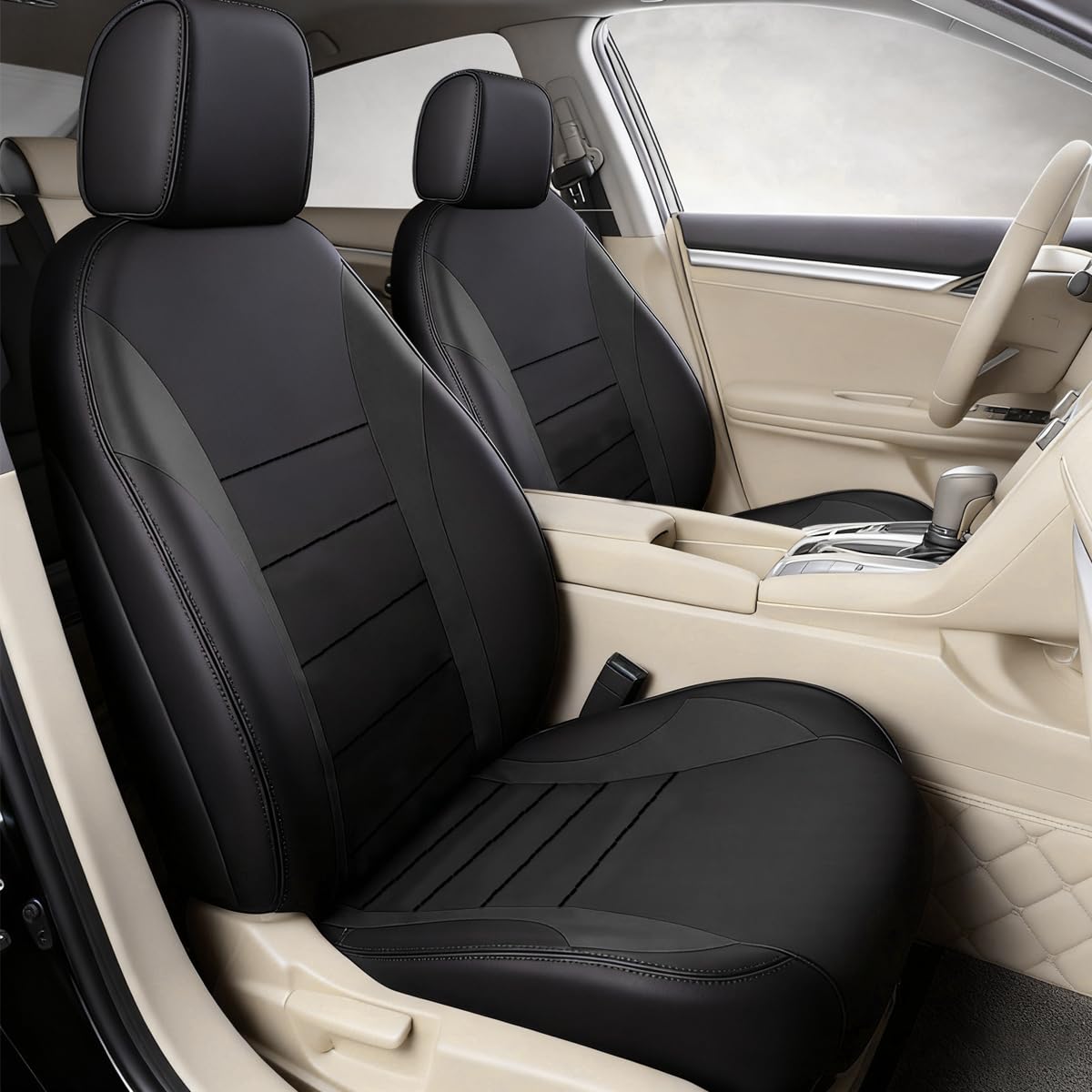 Coprisedili per auto per Audi A3 2005-2009, Set fodere protezione sedili poliestere, Accessori Auto Interno Lavabile（2 pcs Coprisedili anteriori）