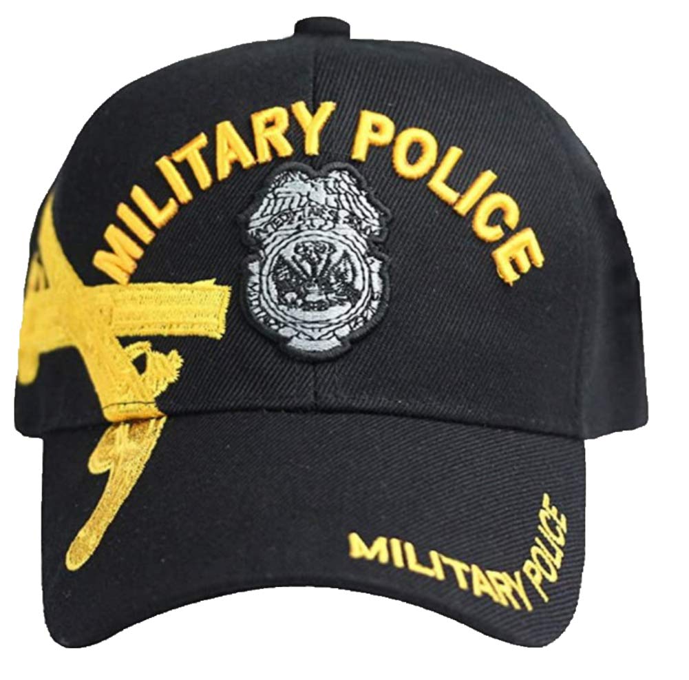 U.S. Army Military Police with Crossed Pistols Shadow Military Cap Black