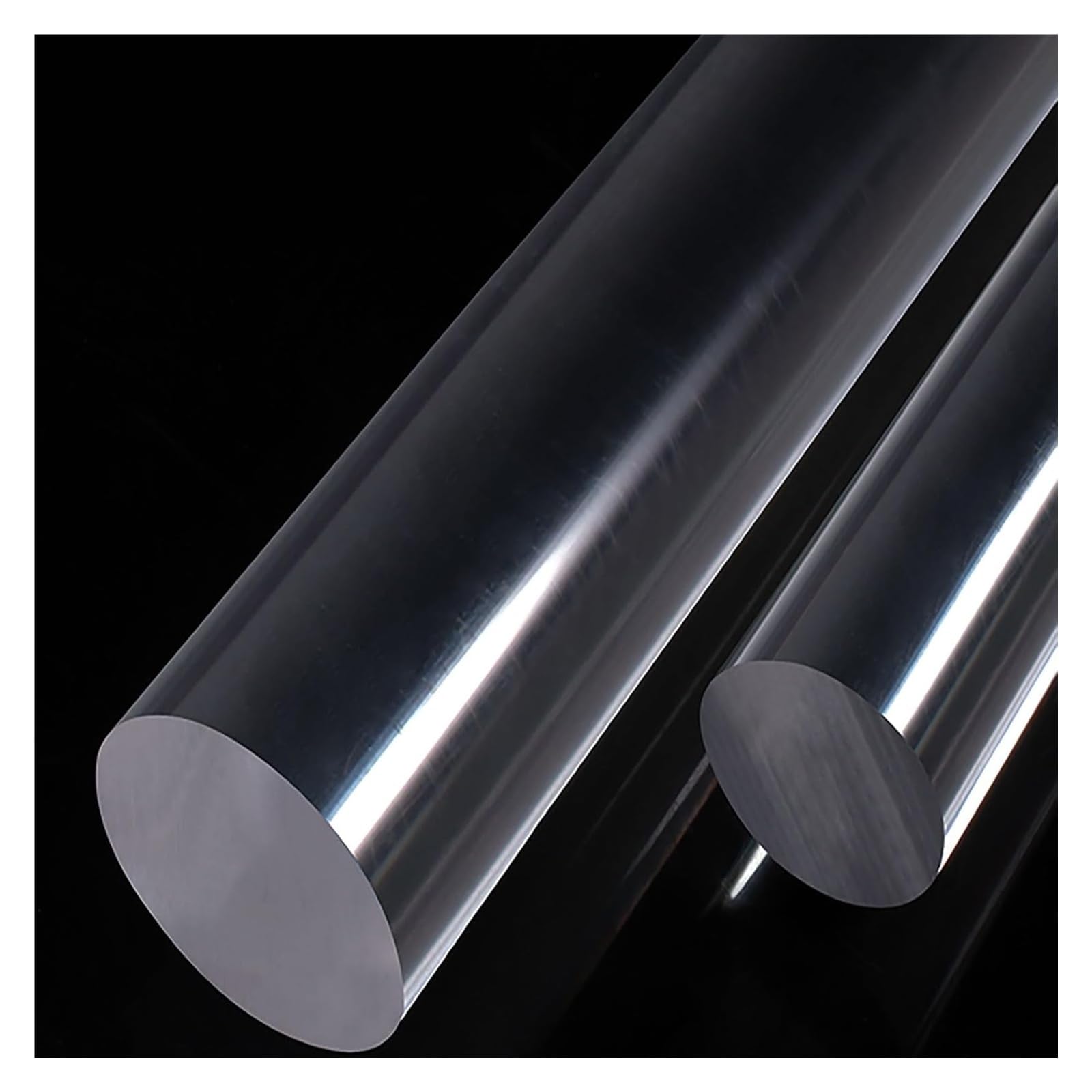 1 pièce en acrylique transparent avec bulles ronde solide tige barre bricolage accessoires de décoration, 15 mm de diamètre 500 mm de long