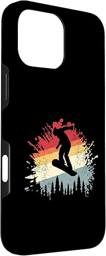 Miniatura 48 de Funda retro para iPhone 11 Snowboarder Snowboard Snowboard