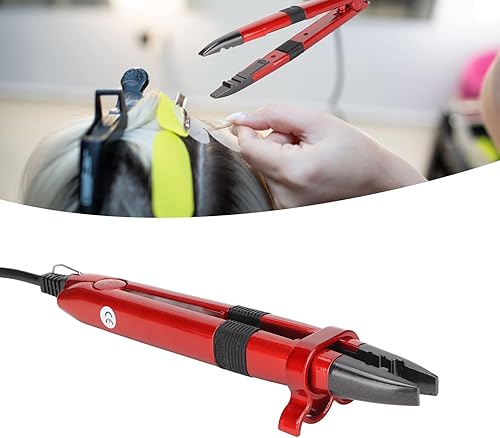 Miniatura 4 de ZJchao Herramientas de extensión de cabello, varita de cabello de temperatura ajustable, peluca de fusión, herramientas de conexión, punta de