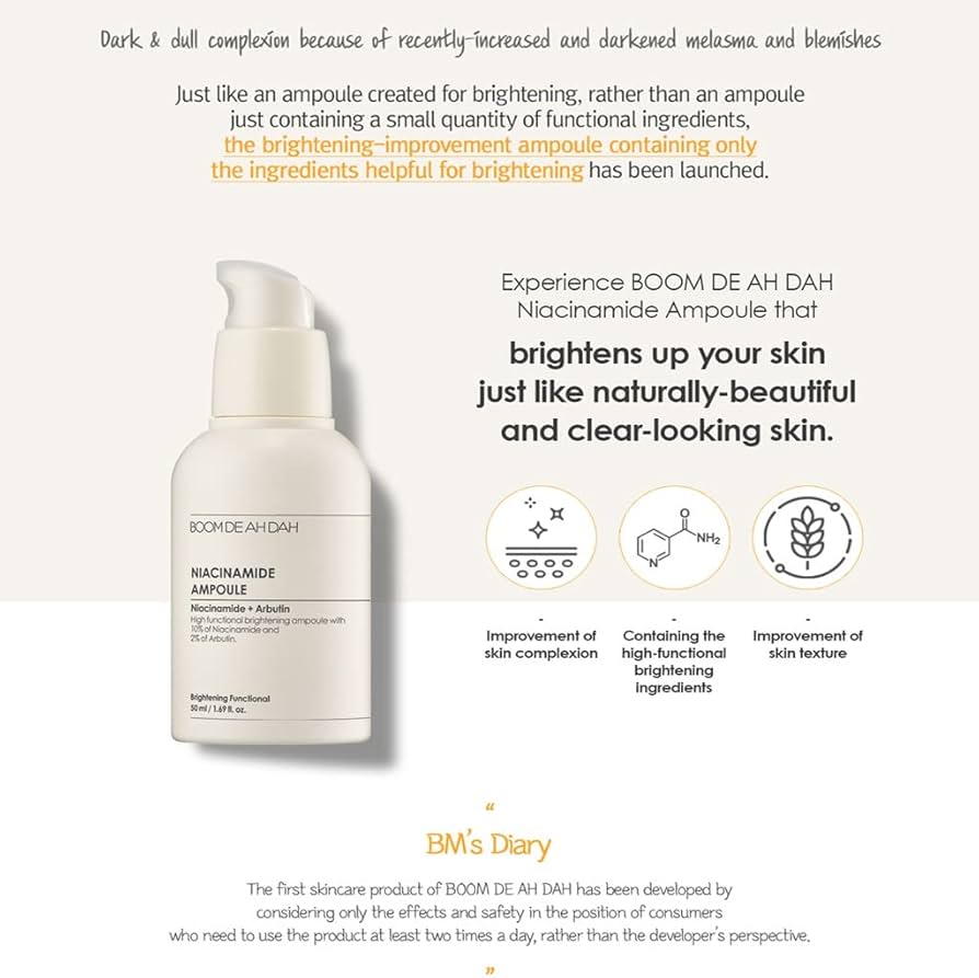 Boom De Ah Dah Niacinamide Ampoule 50Ml : Amazon.sg: Beauty