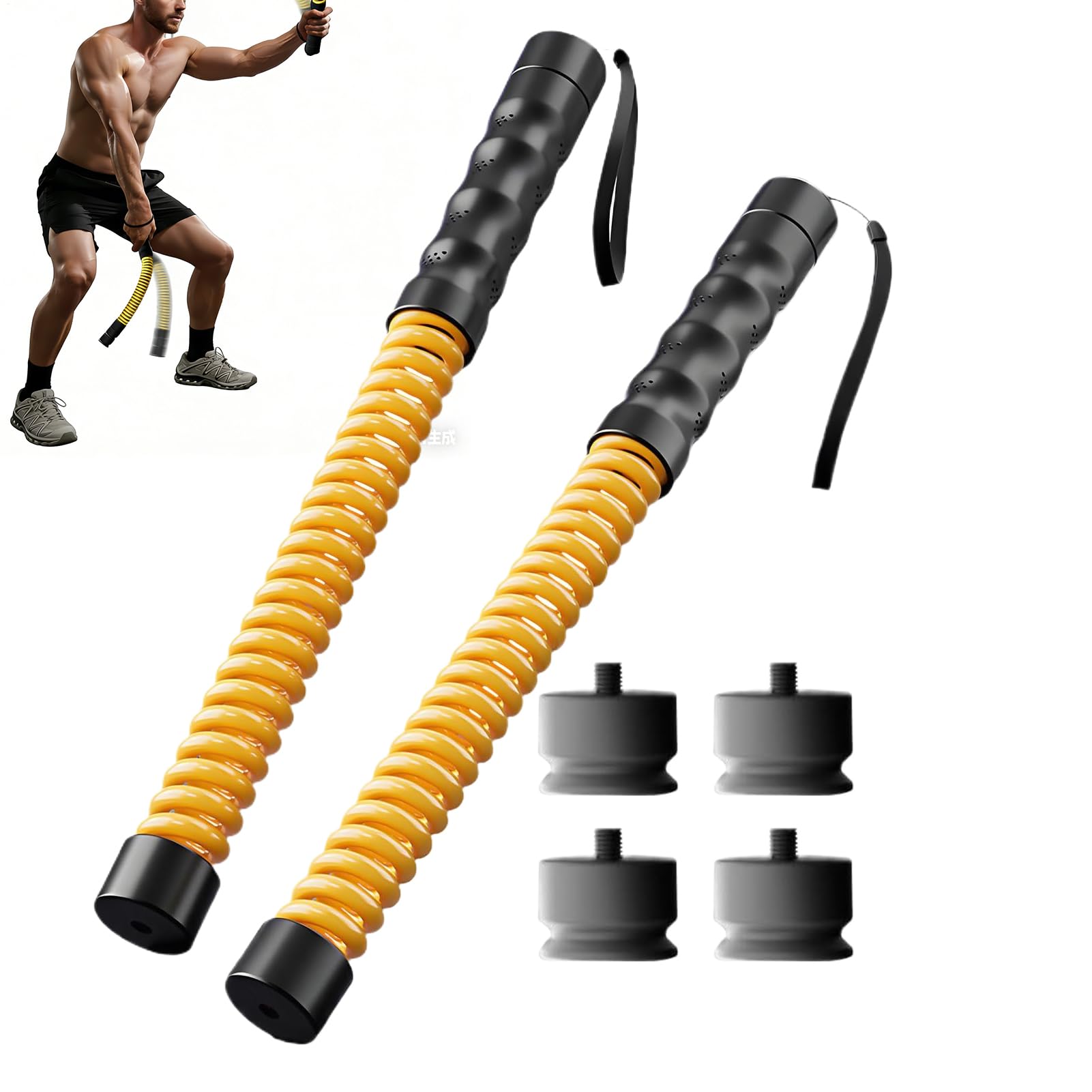 Cuerdas De Ejercicio Lastradas Equipo de Gimnasio con Peso | 2 Piezas Cuerdas para Fortalecer Brazos para Jugadores, Boxeadores, Atletas, Aficionados, Hombres, Mujeres, Jóvenes,