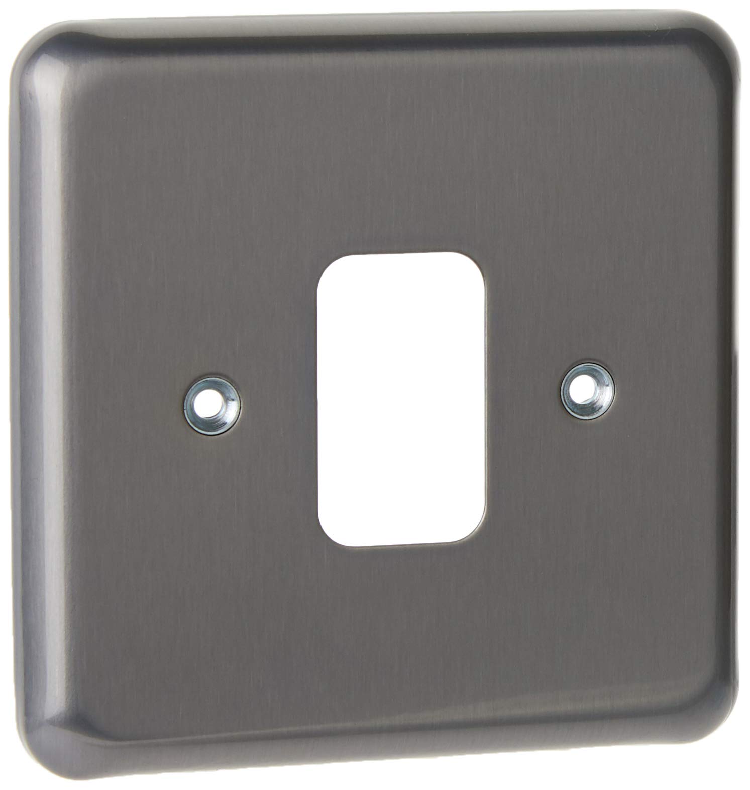 MK Grid Plus K3431BRC 1-Module Grid Frontplate - Brushed Chrome