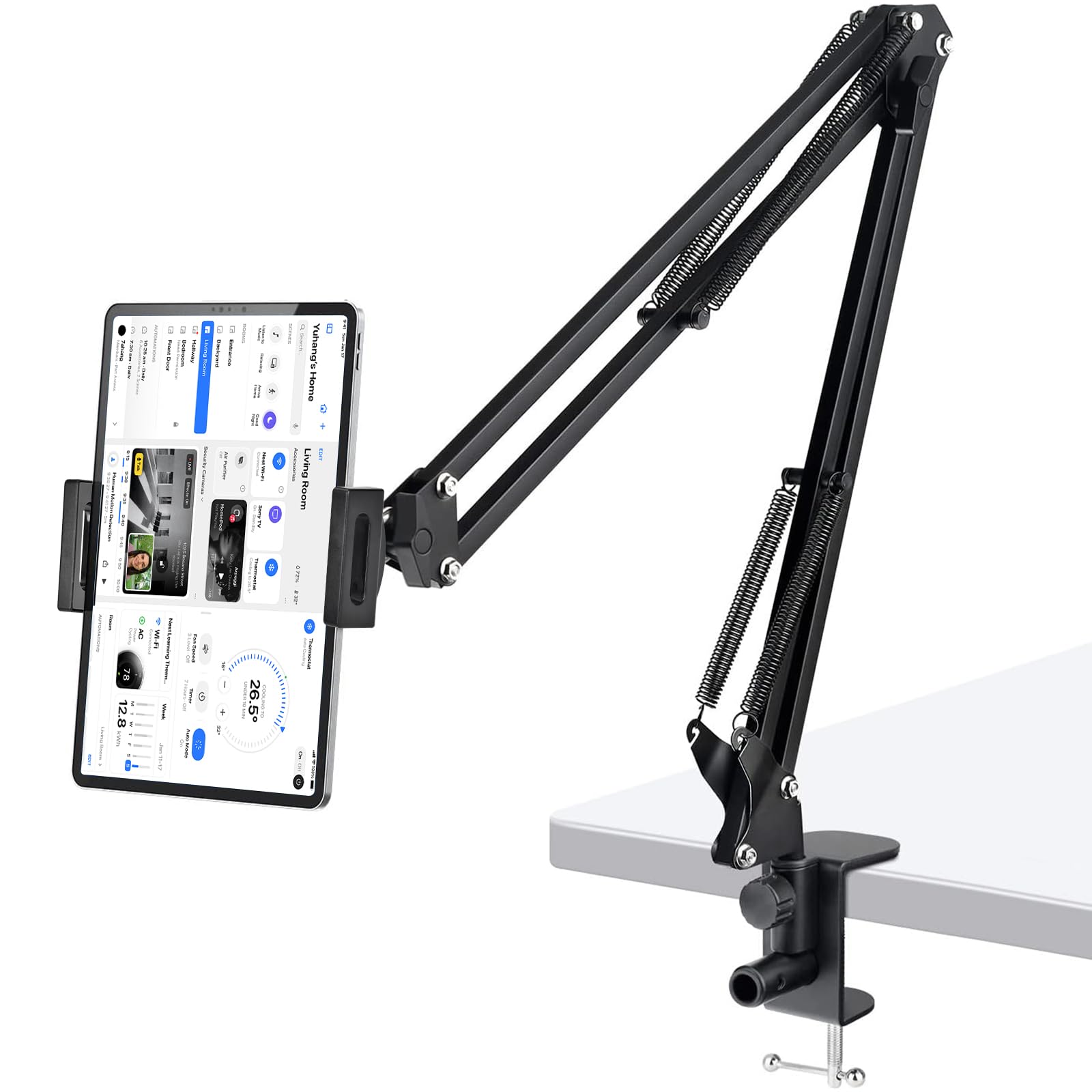 Supporto universale per tablet e smartphone 4,7-12,9 pollici rotazione 360° pieghevole per scrivania letto