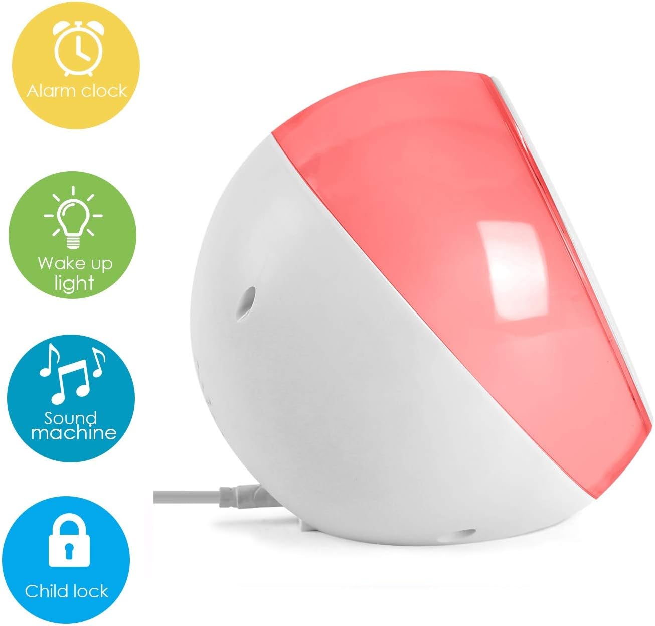 I·CODE Sun & Moon Rise Kids Alarm Clock + Time to Wake Kids Alarm Clock Sleep Trainer Kit