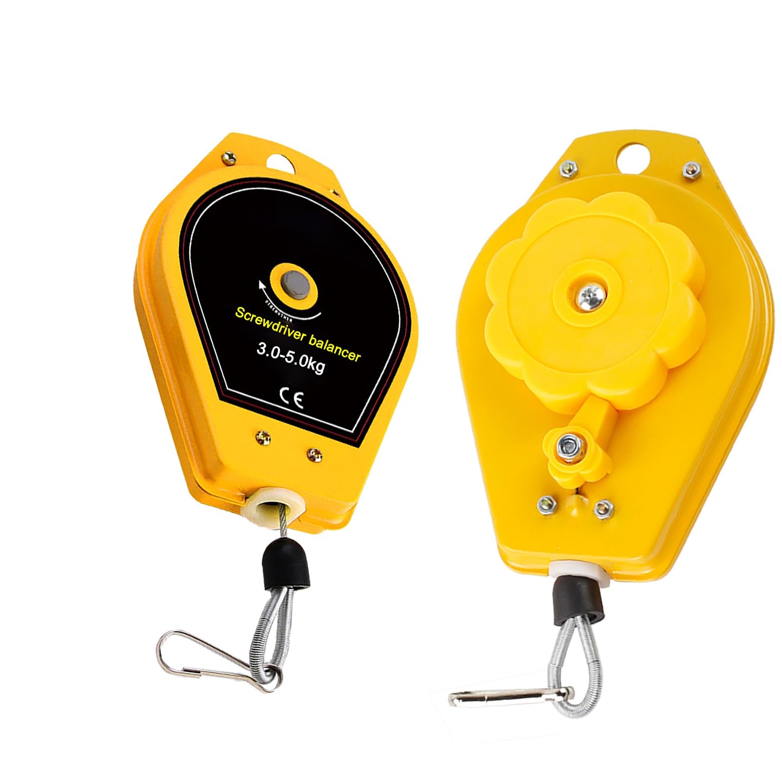 Rohcghc 1.4M Spring Balancer, Screwdriver Hanging Wrench, /3M Steel Wire Rope Measurement Tool Assembly Line, Excellent Shell(,3-5Kg)