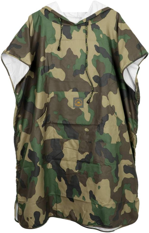 LoveinDIY EDTara Drying Camouflage Bath Robe Wetsuit Changing Towel Poncho with Hood - Camouflage-Jungle : Sports & Outdoors
