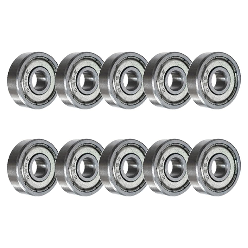 VSPPJYFG Bimetal Seal Shield Micro deep Groove Bearing 10-100pcs Ball Bearings High Carbon Steel Miniature Bearings for Skateboard 3D Printer Skate(687zz,100PCS)