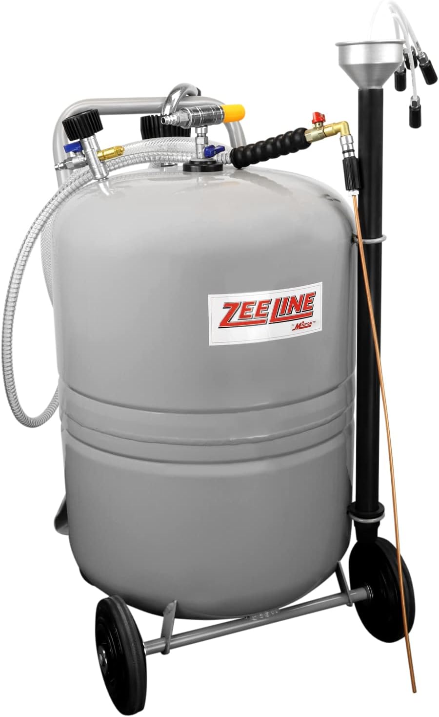 ZEELINE BY MILTON Professional Fluid Evacuator, 21-Gallon, Integrated Level Gauge, Use with Oil, Transmission Fluid and Anti-Freeze (ZE21EV)
