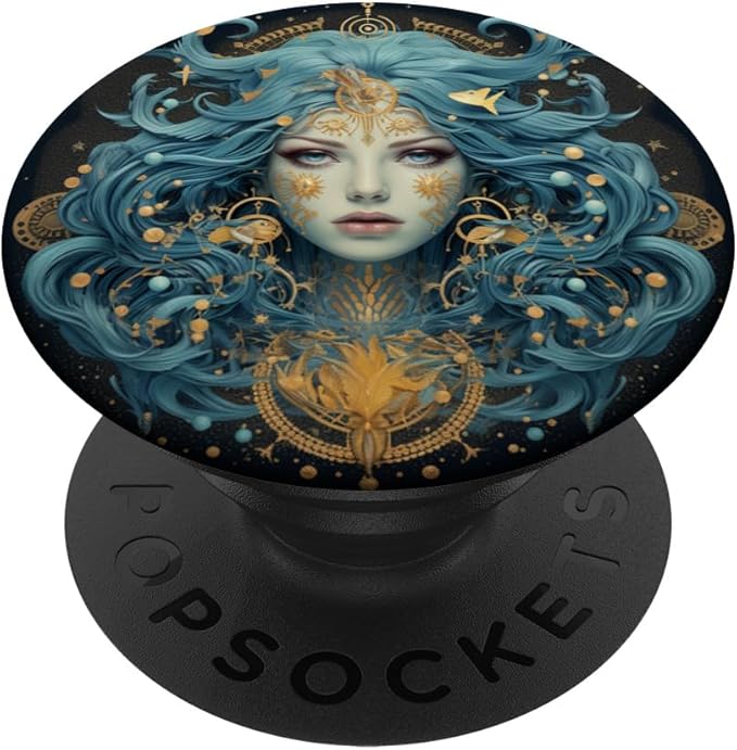Aquarius Zodiac Sign PopSockets Adhesive PopGrip