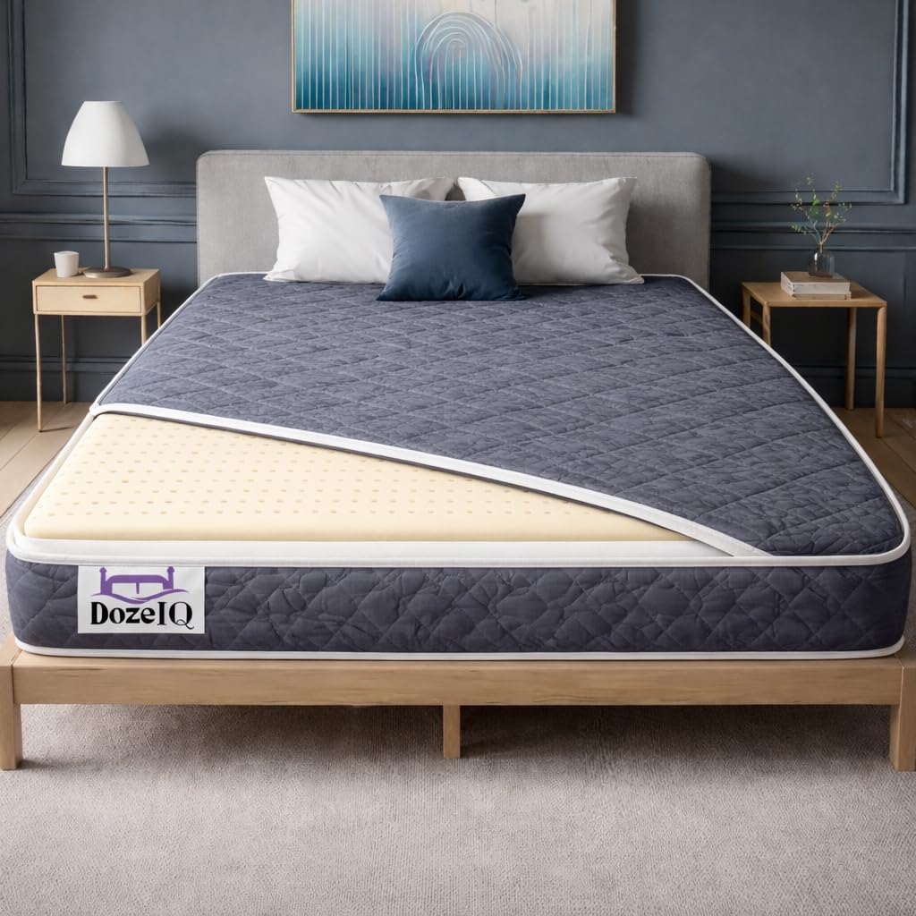 100% Natural Latex Orthopaedic Mattress | 4-Layer Breathable Eco-Friendly Design | Medium Firm Back Support Mattress for Spine Care | 10 Years Warranty | 70 * 35 * 8 Single
