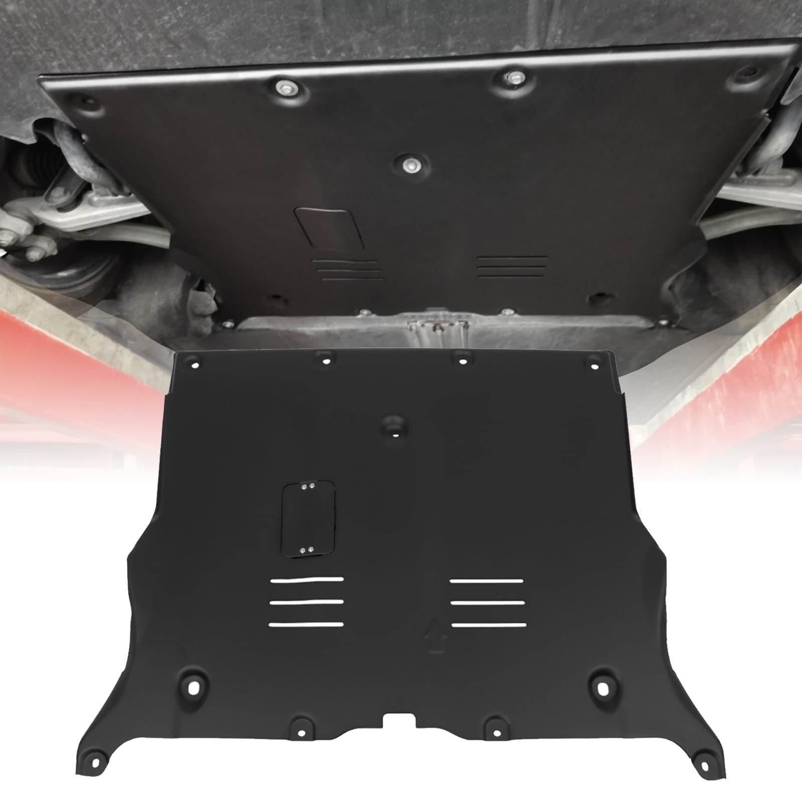 Aluminum Front Skid Plate Fits for Tesla Model 3 2017-2025 & Tesla Model Y 2020-2025 Guard Plate Under Engine Guard Cover Chassis