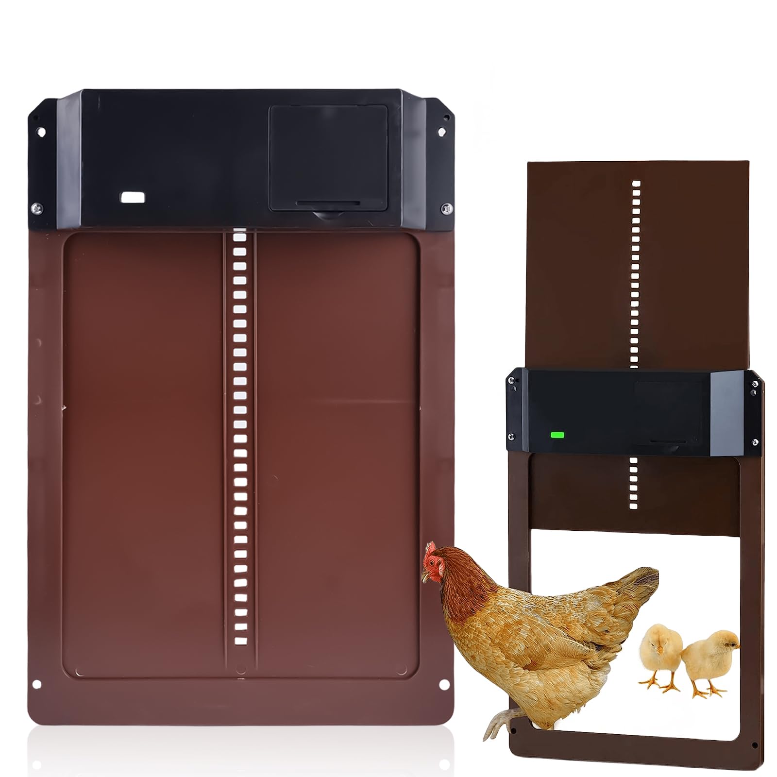 Automatische Hühnerklappe 2.0 Mit Lichtsensor - Wetterfeste Hühnerstalltür