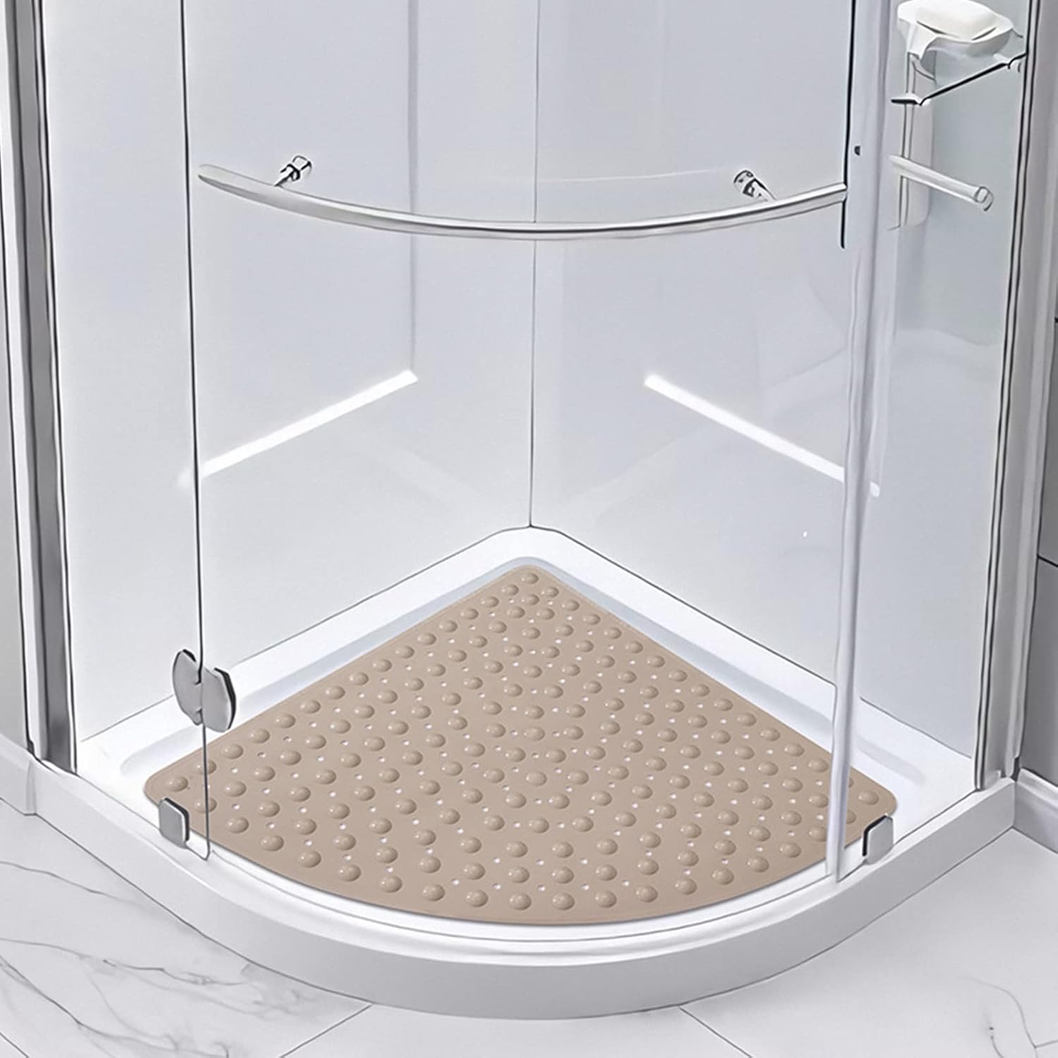 XINYUWZ Corner Shower Mats Non Slip,Sector Anti Slip Quadrant Shower