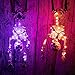 ITART Purple LED String Lights Battery Powered Set of 8 Mini Fairy Lights 20 LED 6ft Thin Wire Rope Lights for DIY Craft Mardi Gras Carnival Halloween Centerpiece Decoration