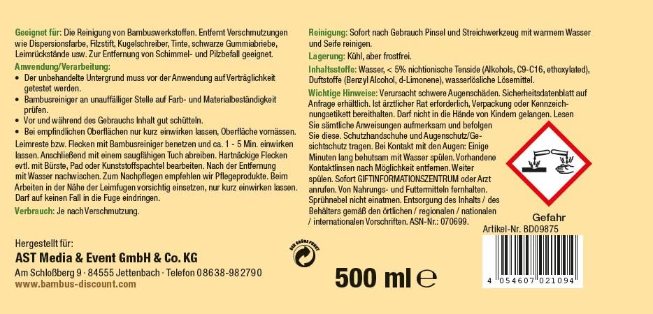 Detergente Per Bambù - Pulizia Profonda Per Canne, Recinzioni, Stuoie E Superfici In Bambù | Rimuove Sporco Ostinato E Muffa - Foto 11