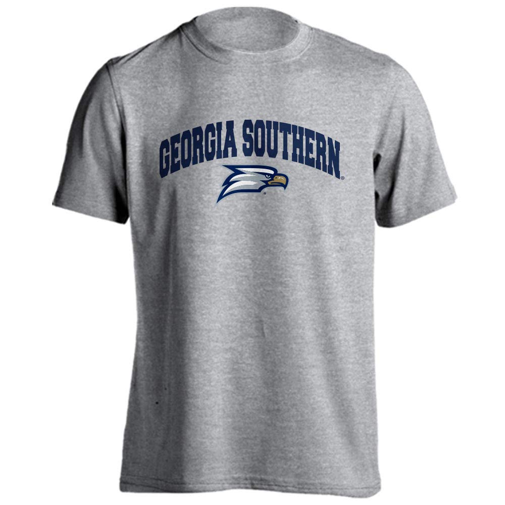 Sport Your Gear Georgia Southern Eagles Classic Arch Mascot Basic Short Sleeve T-Shirt, Athletic Heather, Medium