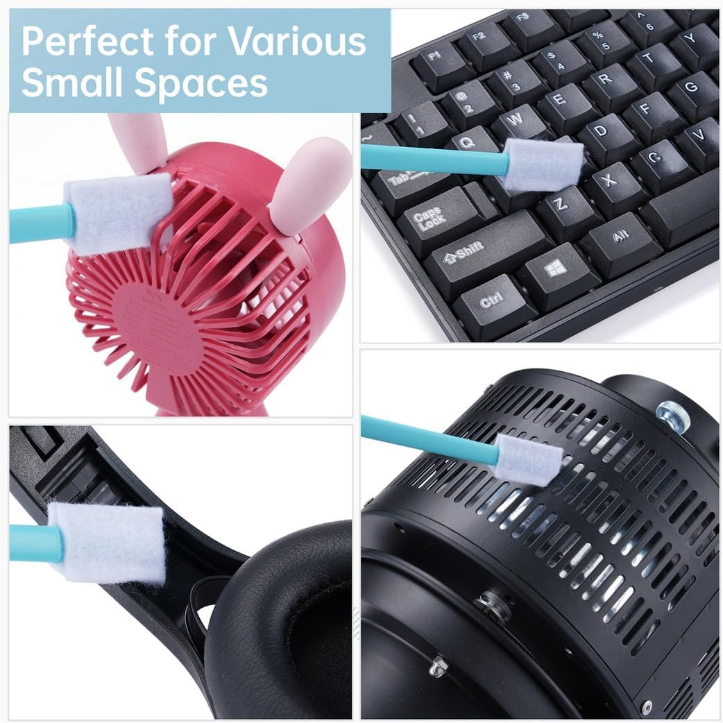 200 Disposable Cleaning Brushes, Small Brushes for Wet and Dry Use, Ideal for Narrow Grooves, Keyboard, Toilet, and Door Track Cleaning