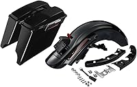 Vista 11 de TCMT Alforjas duras + guardabarros trasero LED para Harley Touring Road King Electra Glide Street Glide Road Glide Ultra Classic 2009-2013