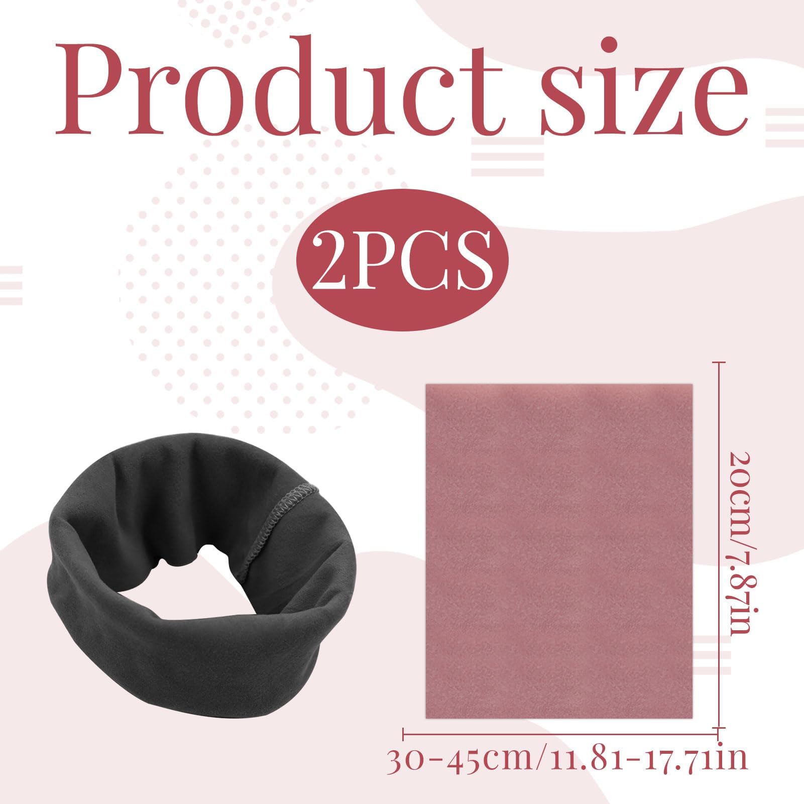 Miiqxx 2PCS Dog Ear Defenders & Protectors for Bath Shower & Anxiety Relief (Cat & Dog, Pink & Black), Black, Pink - Image 2