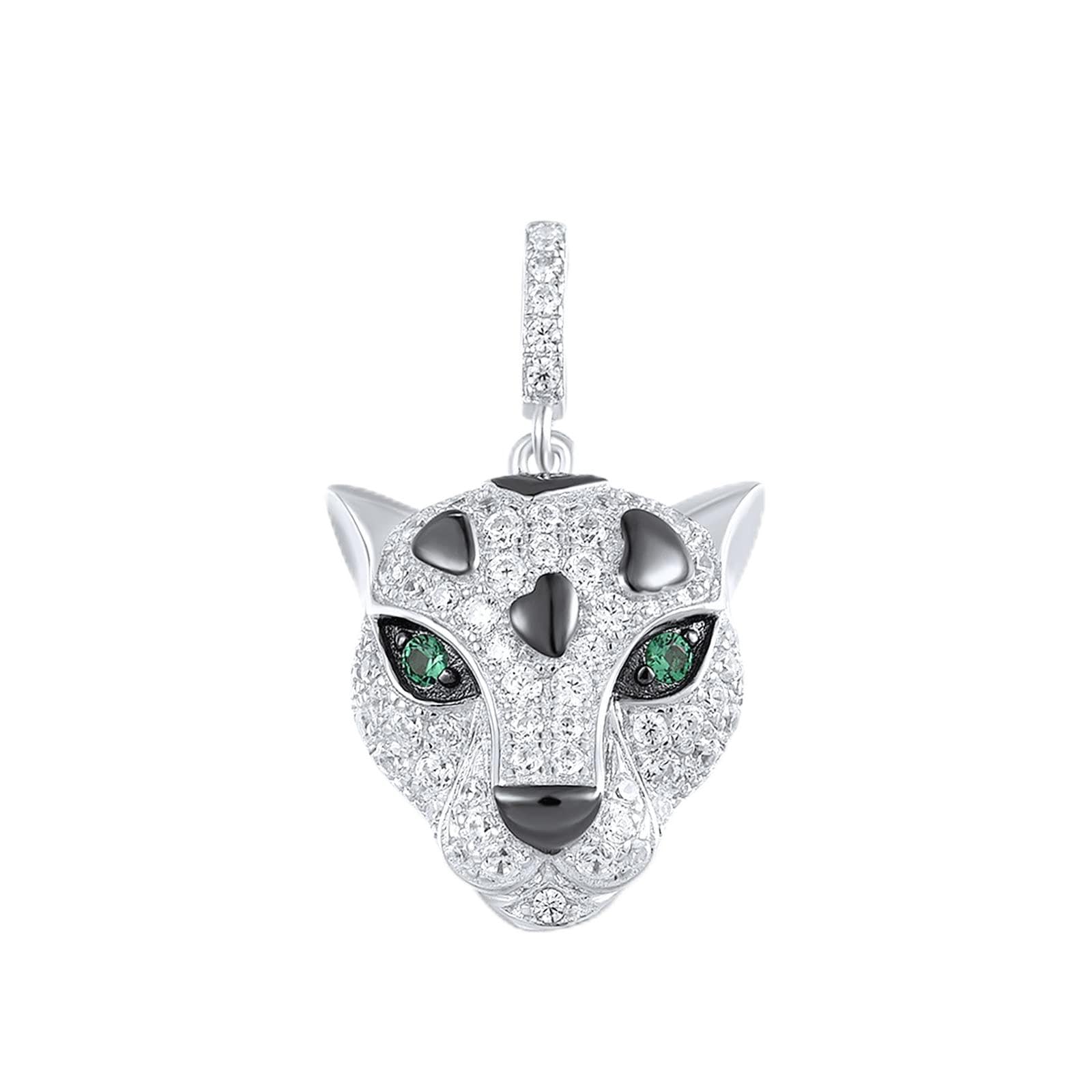 925 Sterling Silver Animal Gemstone Pendant for Women