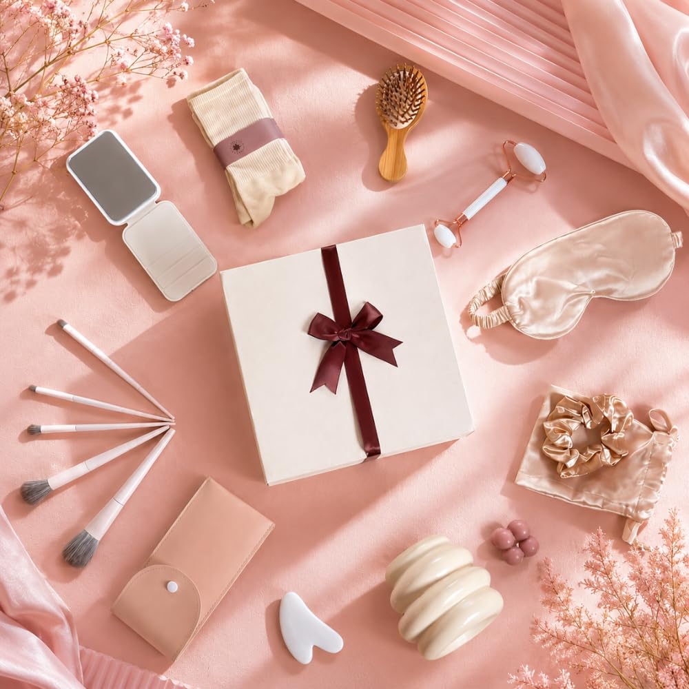 Coffret cadeau femme Luxe - Box beauté bien-être et spa 11 pièces- Idée cadeau anniversaire femme, amie, maman, mamie, collègue, maîtresse - Coffret relaxation premium