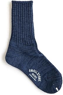 [ＰＡＴＹ] スモールストーンソックス ソックス 靴下 リブ編み 締め付けない 蒸れにくい ズレない 綿麻 日本製 無地 クルーソックス