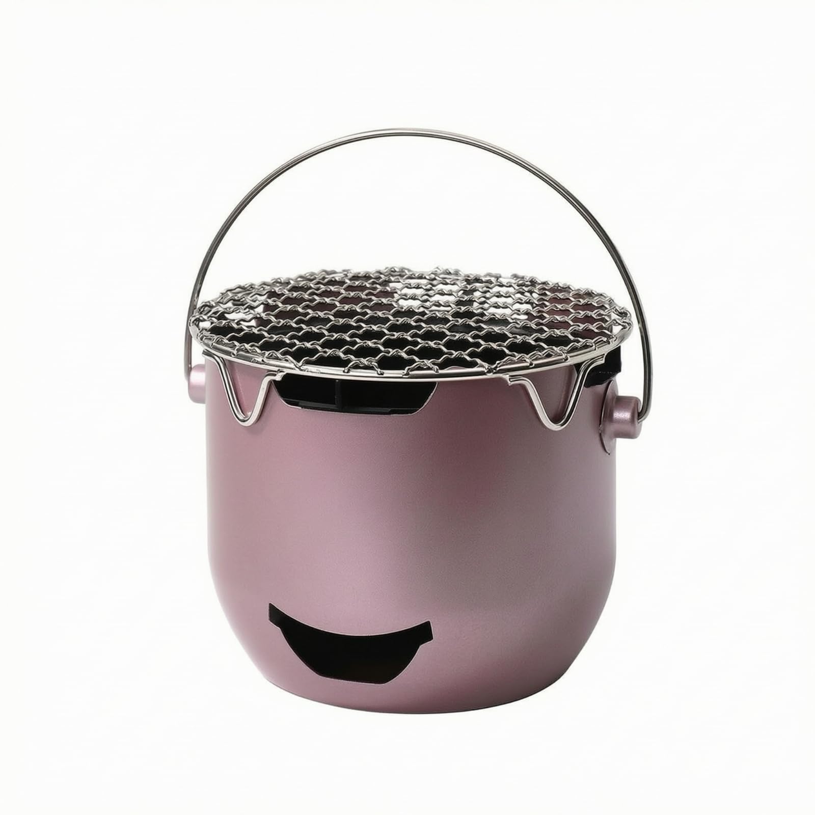 Griglia a Carbone Portatile Robusto Leggero, Griglia da Campeggio Portatile, senza Elettricità, per Giardino,
