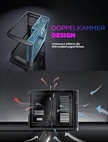 AsiaHorse MATX Dual Chamber 270° Tempered Glass Gaming PC Case Type-C 3