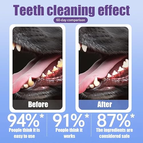 Pepultech Conjunto de lenços de limpeza de orelhas de cachorro e lenços de limpeza de dentes, lenços