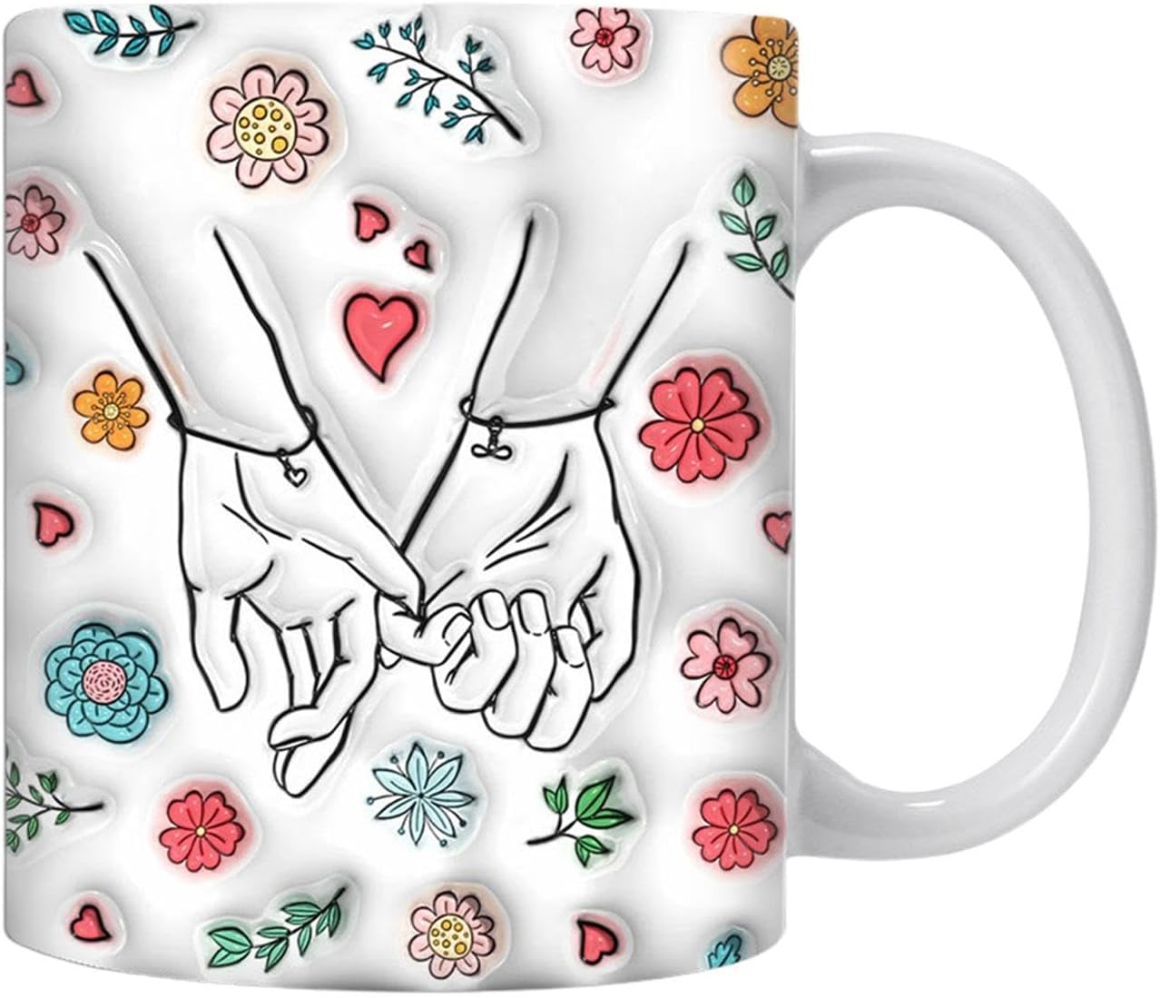 Coffee Cup for Couples,Ceramic Milk Cup with Pattern | Flower Beverage Mug for Hot Beverage, Cappuccino, Tea, Latte, Wine Coffee Cup for Couples,Ceramic Milk Cup with Pattern | Flower Beverage Mug for Hot Beverage, Cappuccino, Tea, Latte, Wine