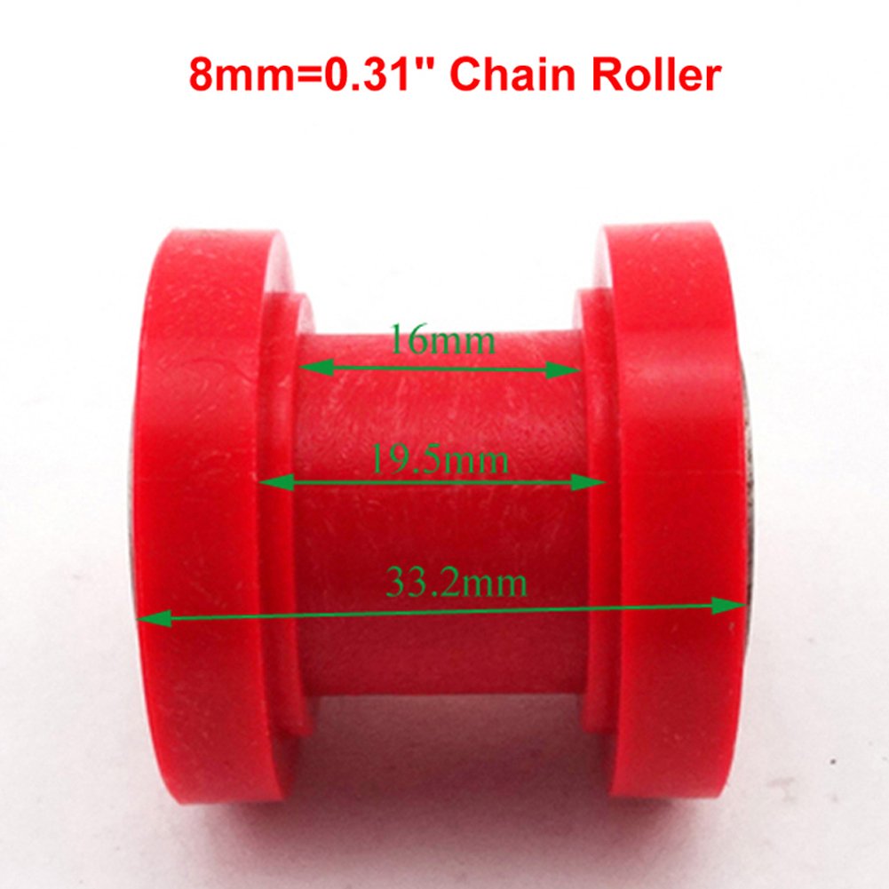 8mm Chain Roller Guard Guide Silder For 50cc-160cc Pit Dirt Bike KLX SSR SDG YCF - Foto 5