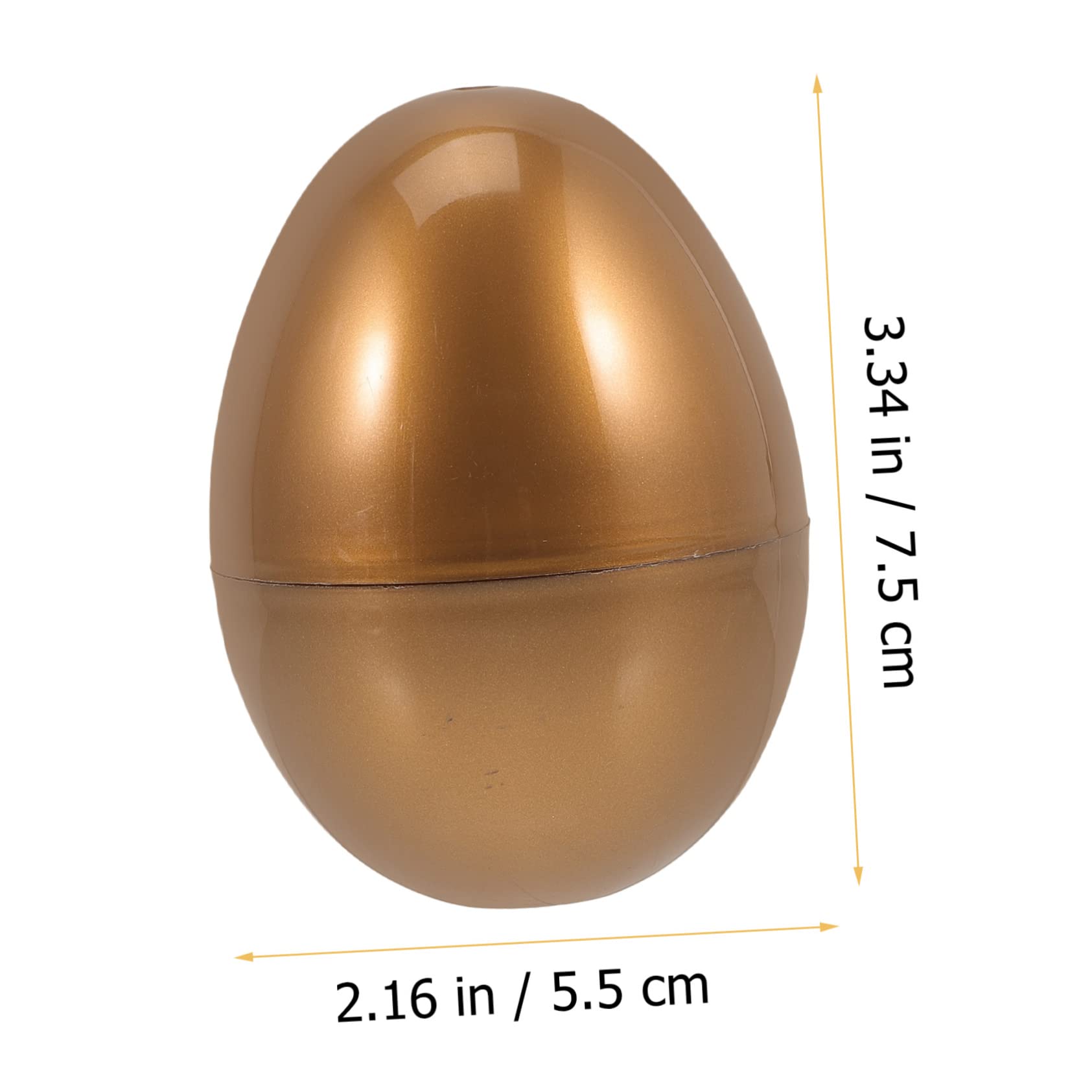 ifundom 10pcs Easter Decorations Golden Plastic Fillable Eggs En Eggs Plastic Easter Eggs Toys for Boys and Girls