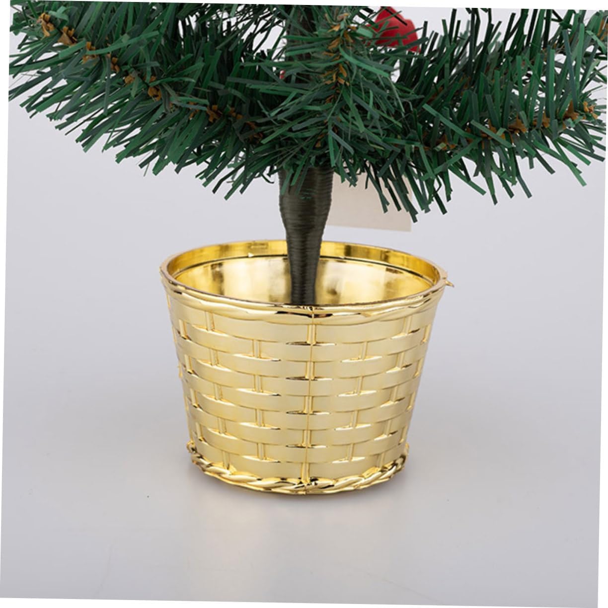 Cabilock 6pcs Christmas Tree Stand Base for Tabletop Decoration Easy to Install Fixed Support for Artificial Trees Smooth Edges for Safe Use for Holiday Festivities