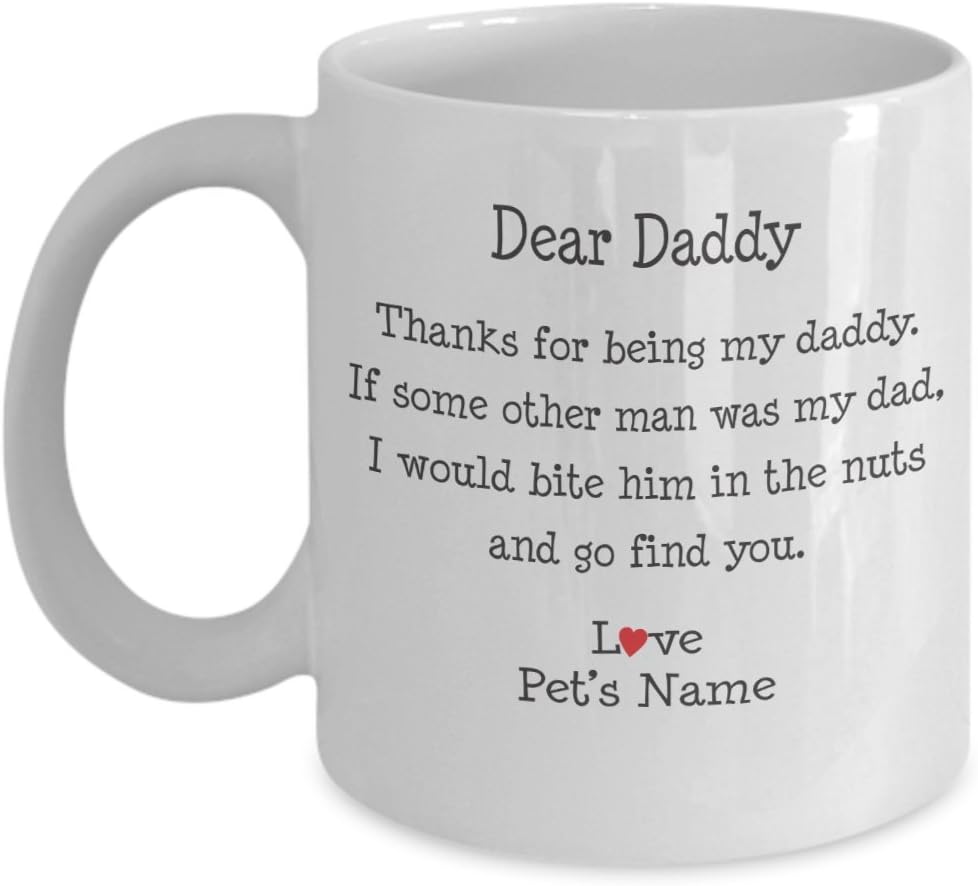 personalized dog dad mug