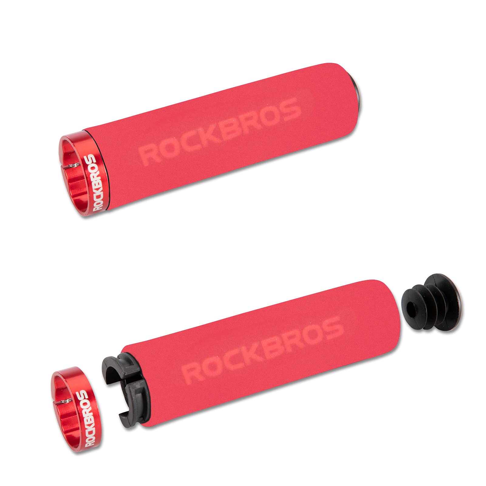 Poignées De Guidon De Vélo En Mousse à Verrouillage Unique