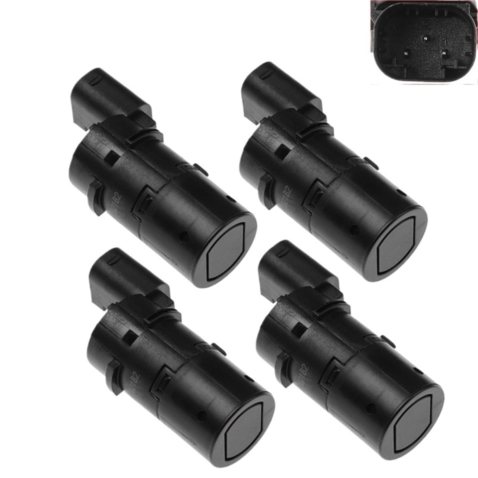 Sensor de Marcha atrás Sensor de Aparcamiento PDC para BMW, Asistencia para Parachoques y Marcha atrás, 66216902182 reemplazo(4 pcs)