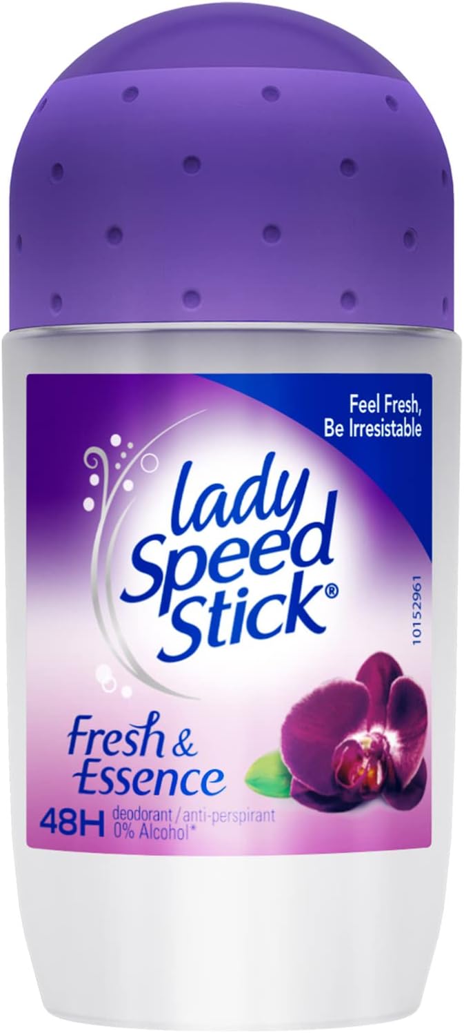 Lady Speed Stick Roll On Deodorant & Antiperspirant For Women, Fresh